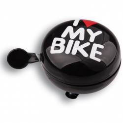 Дзвінок I love my bike, діаметр 80mm чорний