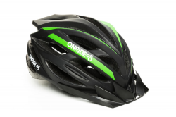 Шлем ONRIDE Grip матовый черный / зеленый L (58-61 см)