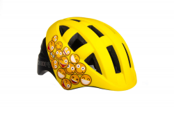 Велосипедний шолом ONRIDE Bud жовтий зі смайлами S (48-53 см)